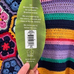 FARM Rio | Sweaters | Farm Rio Flower Stripe Crochet Sweater | Poshmark